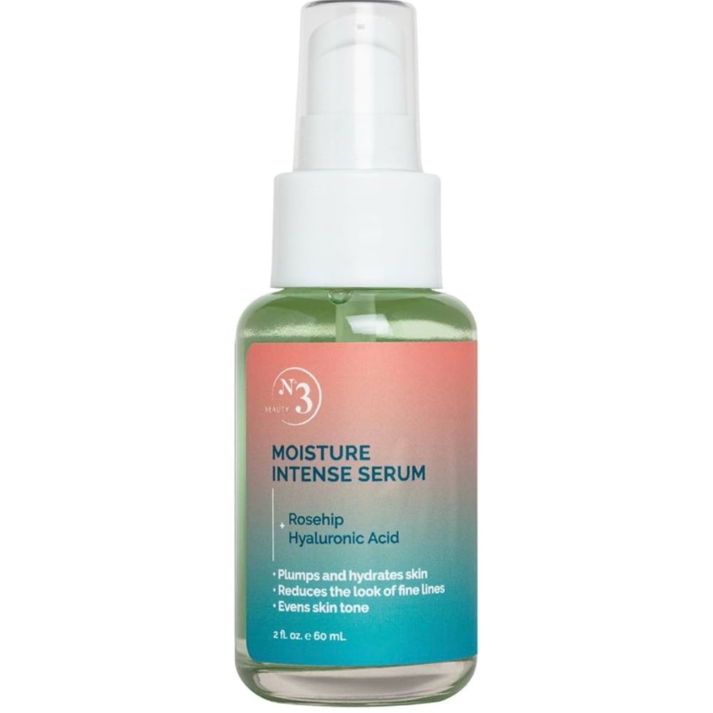 No 3 Beauty Moisture Intense Serum Rosehip Hyloronic Acid NEW PC